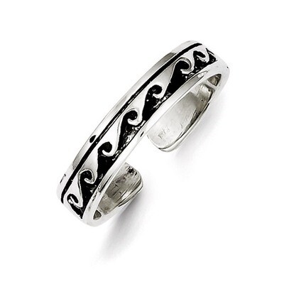 Adjustable Ring Antiqued Sterling Silver QR852, MPN: QR852, 883957254029