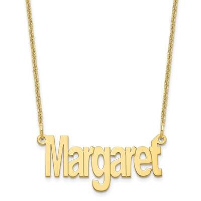 Name Plate Necklace 10k Gold Small 10XNA1262Y, MPN: 10XNA1262Y, 196904158753