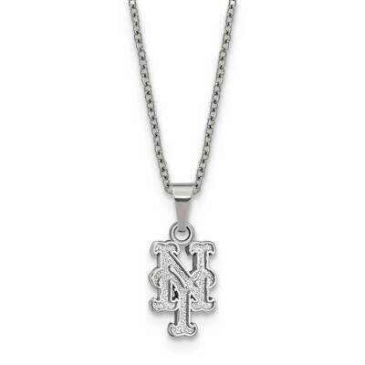 MLB New York Mets On Chain with 2 inch Extender Necklace Stainless Steel ST516MET, MPN: ST516MET, 1…