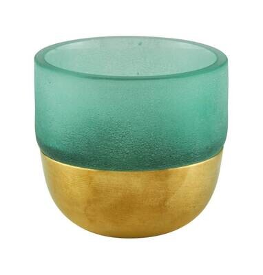 Tizo Low Votive Goldish Aqua P158AQC/S, MPN: P158AQC/S,