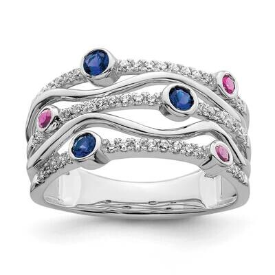 Si1/Si2, G H I, Cr.Sa,Ps Bezel Wave Ring 14k White Gold Lab Grown Diamond RM8128-025-WLG, MPN: RM81…
