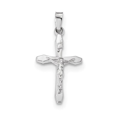 Polished INRI Crucifix Pendant 14k white Gold XR1635, MPN: XR1635, 883957957722