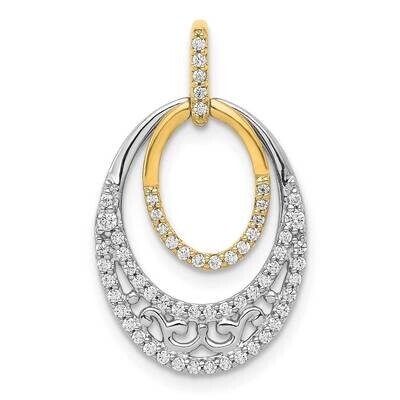 1/4Ct. Diamond Fancy Ovals Pendant 14k Two-Tone Gold PM3818-025-YWA, MPN: PM3818-025-YWA, 883957209…
