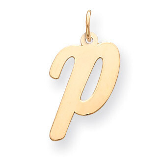 Initial P Charm 14k Gold Large Script  YC662P, MPN: YC662P, 886774137469