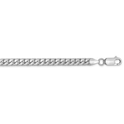 5mm Solid Miami Cuban Chain 20 Inch 14k White Gold DCU160W-20, MPN: DCU160W-20, 883957178202