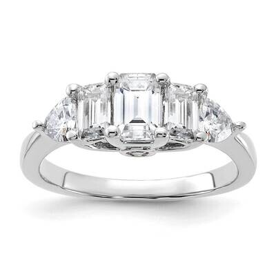 1 5/8ct. G H I True Light Moissanite Engagement Ring 14k White Gold RM4456B-200-WMT, MPN: RM4456B-2…