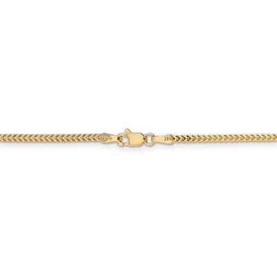 22 Inch 1.5mm Franco Chain 14k Yellow Gold FRA050-22, MPN: FRA050-22, 886774584621