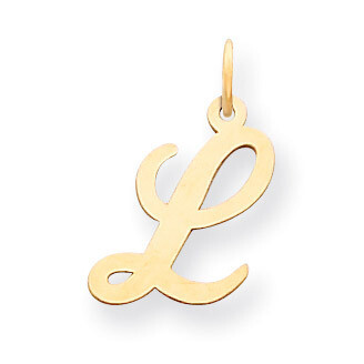 Initial L Charm 14k Gold Medium Script YC660L, MPN: YC660L, 886774137216