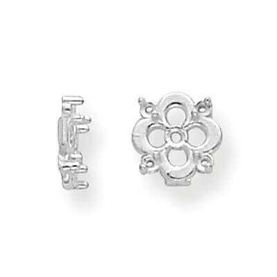 Diamond Earring Jacket Component 14k White Gold WG930, MPN: WG930,