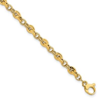 Yellow Polished Fancy Link Bracelet 14k Gold FB1915-8, MPN: FB1915-8, 883957810317