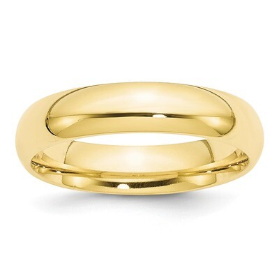5mm Standard Comfort Fit Band 10k Yellow Gold 1CF050 Engravable, MPN: 1CF050, 886774441788