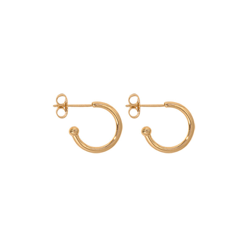 Nikki Lissoni Gold-Plated Earrings 15mm EA1000G, MPN: EA1000G, 8718627464793