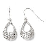 Leslie&#39;s Shepherd Hook Earrings - 14k White Gold HB-LE197, MPN: LE197, 886774638911