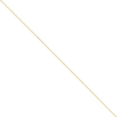 0.9mm Curb Pendant Chain 18 Inch 14k Gold PEN101-18, MPN: PEN101-18, 883957101187