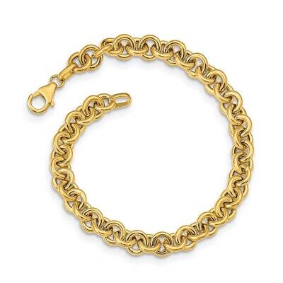 Fancy 6.5mm Rolo Link Bracelet 14k Gold Polished  SF2600-7.75, MPN: SF2600-7.75, 191101981715