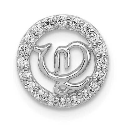 1/8Ct. Diamond Chain Slide 14k White Gold PM4087-012-WA, MPN: PM4087-012-WA, 883957670157