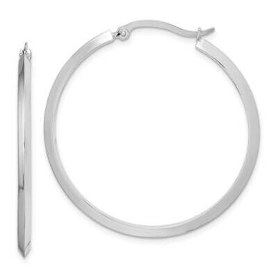 Hoop Earrings 14k White Gold Polished TF1632W, MPN: TF1632W, 883957996301