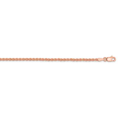 24 Inch 2.00mm Solid Polished Spiga Chain 14k Rose Gold RSC43-24, MPN: RSC43-24, 886774585093