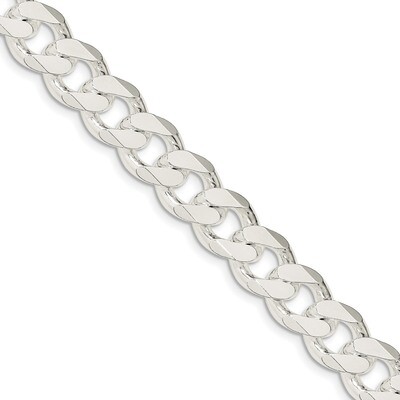 8 Inch 13mm Curb Chain Sterling Silver QCB350-8, MPN: QCB350-8, 883957851662