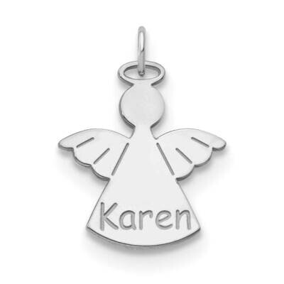 Angel Name Charm 14k White Gold XNA868W, MPN: XNA868W,