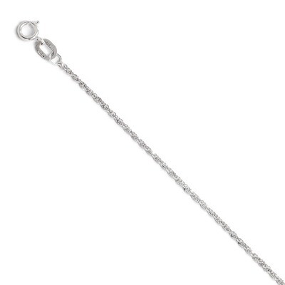 Leslie&#39;s Sparkle Singapore Chain 18 Inch - 10k White Gold HB-5236-18, MPN: 5236-18, 886774568850