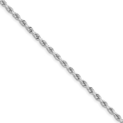 7 Inch 4mm Diamond -cut Quadruple Rope Chain 14k white Gold WQT030-7, MPN: WQT030-7, 883957148786