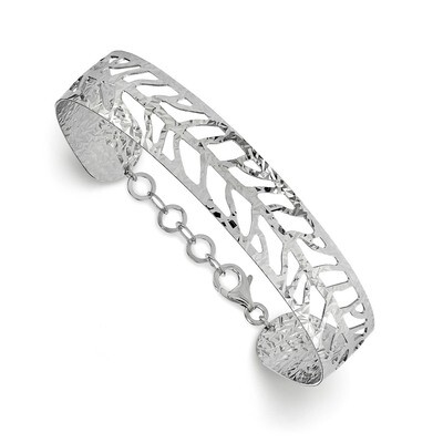 Leslie&#39;s Fancy Bangle Sterling Silver Rhodium-plated HB-QLF722, MPN: QLF722, 191101890284
