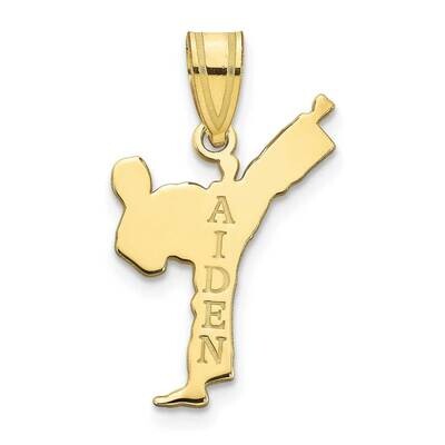 Personalized Boy Karate Pendant 10k Gold 10XNA1263Y, MPN: 10XNA1263Y,