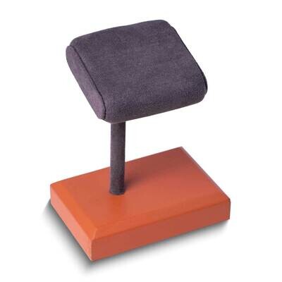 Brown Leather &amp; Suede Single Watch Display Stand GM24103BR, MPN: GM24103BR, 797140507390