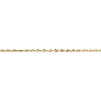 2.25mm Diamond-cut Extra-Lite Rope Chain 20 Inch 10k Gold 10EX018-20, MPN: 10EX018-20, 886774396408