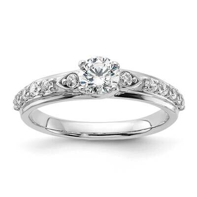 Lab Grown Diamond Si1/Si2, G H I, Engagement Ring 10k White Gold RM6551E-045-C0WLG, MPN: RM6551E-04…
