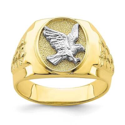 Eagle Mens Ring 10k Two-tone Gold 10C1422, MPN: 10C1422, 883957831909