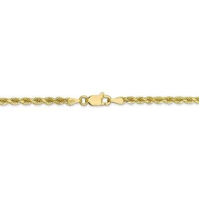 28 Inch 2.75mm Diamond-cut Rope Chain 10k Yellow Gold 10K021-28, MPN: 10K021-28, 883957872681