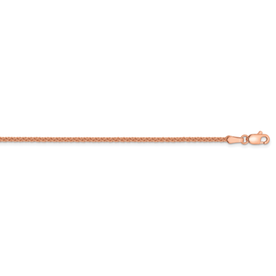 24 Inch 1.65mm Solid Polished Spiga Chain 14k Rose Gold RSC42-24, MPN: RSC42-24, 886774585055