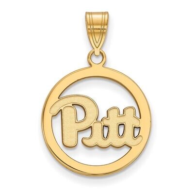 University of Pittsburgh Sm Pendant in Circle Gold-plated Silver GP027UPI, MPN: GP027UPI, 886774931…
