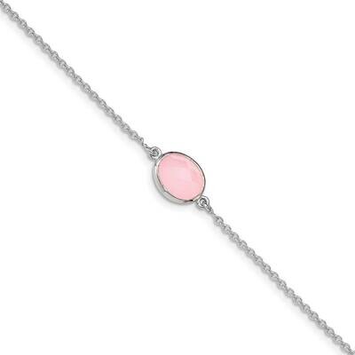 Oval Faceted Rose Quartz Bracelet Sterling Silver QG4911-7.5, MPN: QG4911-7.5, 886774070360