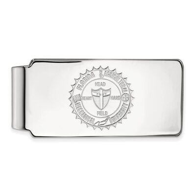 Florida A&amp;M University Money Clip Crest 10k White Gold 1W016FAM, MPN: 1W016FAM, 886774780887