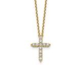 Cross Pendant with Chain 14k Gold PM1000-050-YA, MPN: PM1000-050-YLD, 191101806049