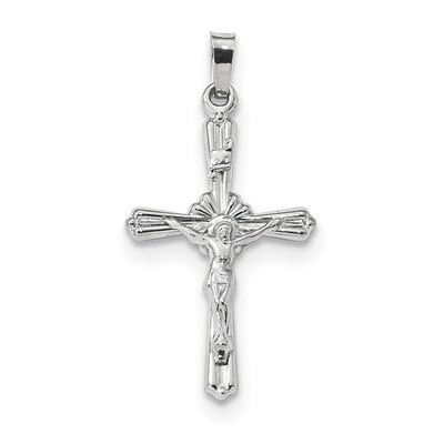 Polished INRI Crucifix Pendant 14k white Gold XR1649, MPN: XR1649, 883957957746