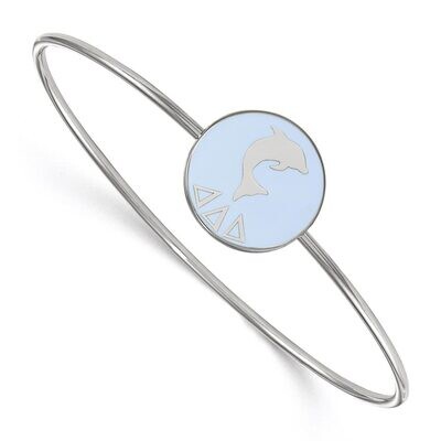 Delta Delta Delta Enameled Slip-on Bangle Sterling Silver SS049DDD-7, MPN: SS049DDD-7, 886774610771