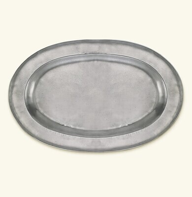 Match Pewter Wide Rimmed Oval Platter a442.5, MPN: a442.5,