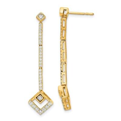 Si1/Si2, G H I, Dangle Post Earrings 14k Gold Lab Grown Diamond EM7953-057-YLG, MPN: EM7953-057-YLG…