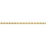 3.0mm Diamond-cut Quadruple Rope Chain 30 Inch 14k Gold QTR023-30, MPN: QTR023-30, 886774398075