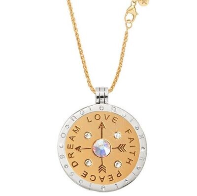 Nikki Lissoni 33mm Coin Inside 35mm Pendant On 60cm Length Chain with Deluxe Gift Box Bag &amp; Pouch S…