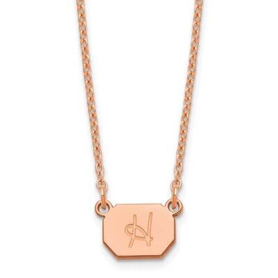 Initial Octagon Necklace Sterling Silver Rose-plated XNA1349RP, MPN: XNA1349RP,