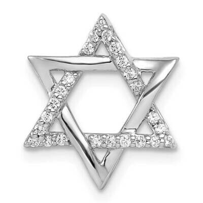 1/8Ct. Diamond Star Of David Chain Slide 14k White Gold PM4065-012-WA, MPN: PM4065-012-WA, 88395750…