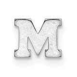 Die Struck Letter M 14k White Gold WG2220M, MPN: WG2220M,