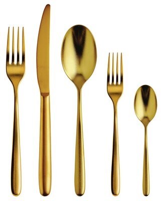 Sambonet Hannah Diamond Pvd Red Gold 5 Piece Place Setting S.H. 52920N93, MPN: 52920N93, 7909551487…