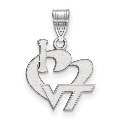 Virginia Tech Large I love Logo Sterling Silver SS014VTE, MPN: SS014VTE, 886774720005
