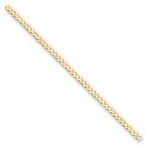 8 Inch 3.1mm Solid Polished Light Flat Cuban Chain 14k Gold LCB080-8, MPN: LCB080-8, 886774561073